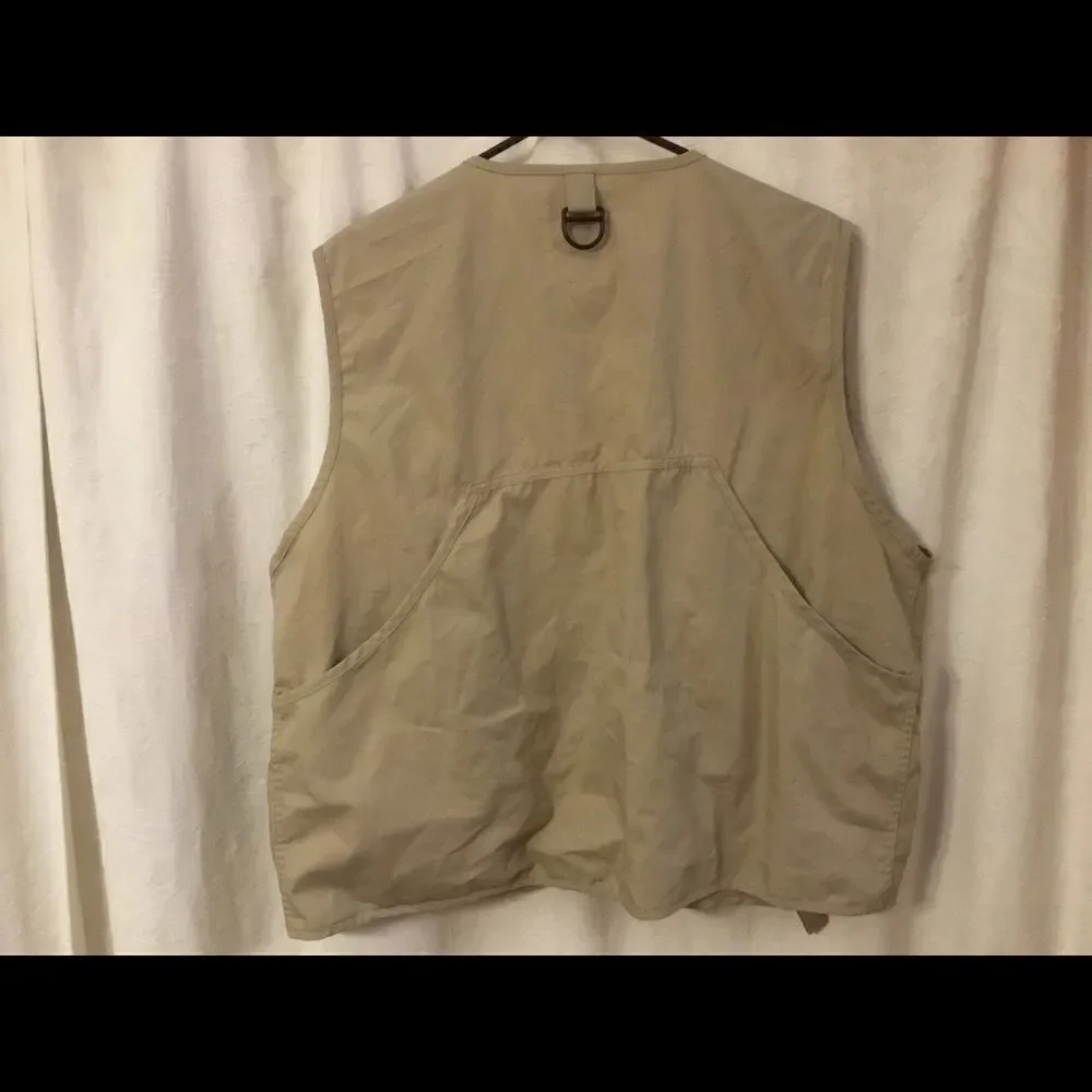 Sportfisher Fishing Vest Khaki 9 Pockets Size L/XL